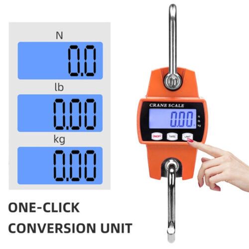 300kg Mini Crane Scale Portable LCD Digital Electronic Hook Hanging Weight Tool — image 6