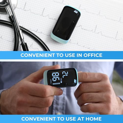 Finger Pulse Oximeter Blood Oxygen Heart Rate Monitor Device USB Rechargeable — image 7