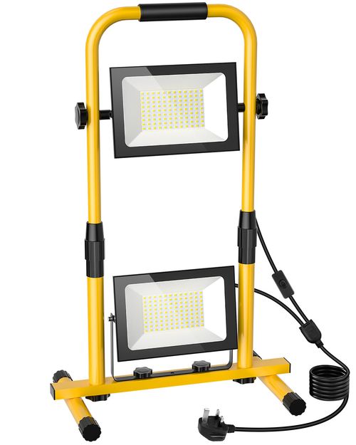 Work Lights Tripod Site LED Mains Powered Portable 230v 200W Light Stand — image 2