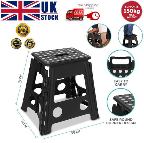 Large 150KG Folding Step Stool Multi Purpose Heavy Duty Home Kitchen Foldable — image 1