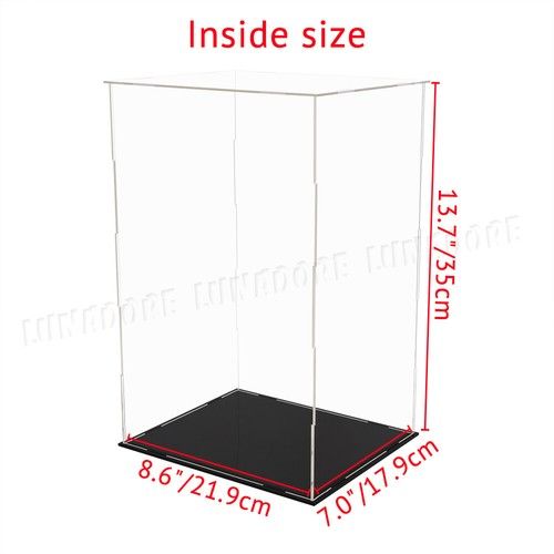 Large Acrylic Display Case Clear Perspex Box Dustproof Action Figures Install UK