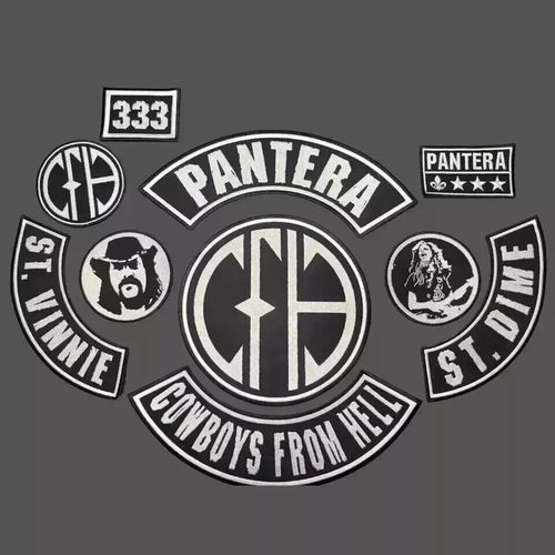 EMBROIDERED PANTERA CFH FULL PATCH SET 10pcs (Please Read Ad) — image 1