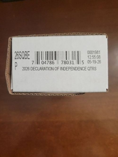 2026 P DECLARATION OF INDEPENDENCE QUARTERS 100 COIN BAG SEALED 26SQBE