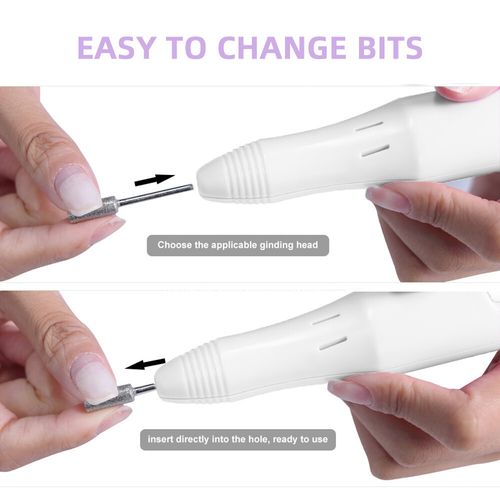 Electric Nail Art File Drill Machine Professional Manicure Pedicure False Set UK — image 7