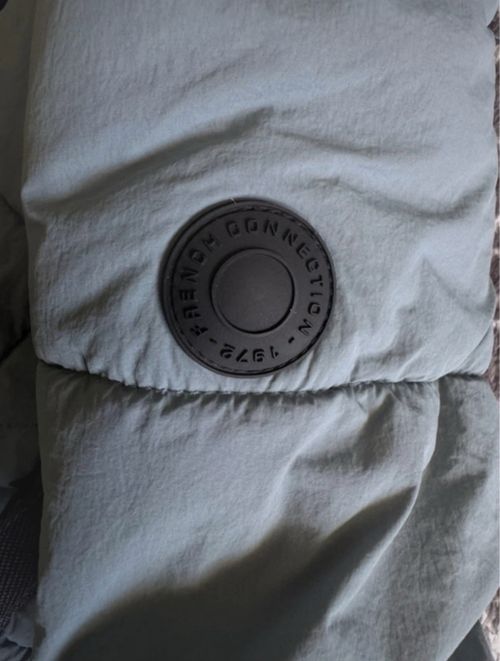French Connection Unisex Grey Hooded Puffer Jacket Padded Full Zip 24Mths VGC — image 7