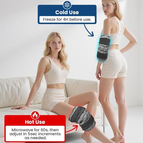 Reusable Knee SAP Ice Pack Hot Cold Compress Pain Relief Wrap Support Pad UK — image 12