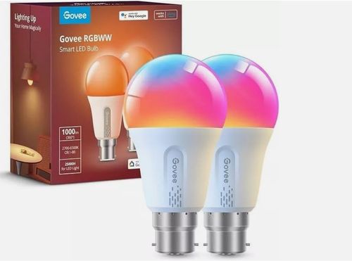 Govee Smart Bulb RGBWW, 1000lm Wi-Fi LED Bulbs B22, Smart Light Bulb Dimmable — image 1