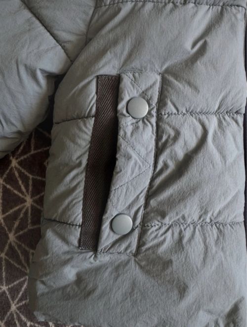 French Connection Unisex Grey Hooded Puffer Jacket Padded Full Zip 24Mths VGC — image 4