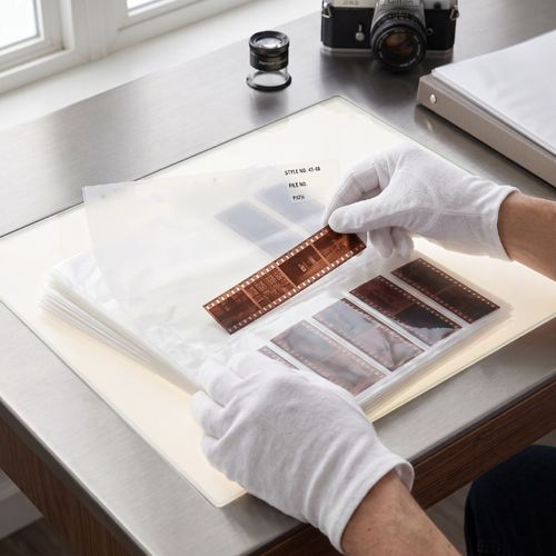 4x5 Film Sleeves Acid Free Negative Sleeves Film Storage Pages 50 Sheets 4 P HOT — image 9