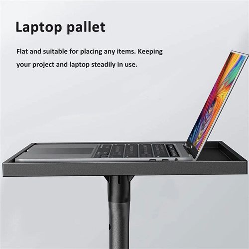DVD Projector Bracket Laptop DJ Tripod Stand Adjustable Height with Tripod Trays — image 6