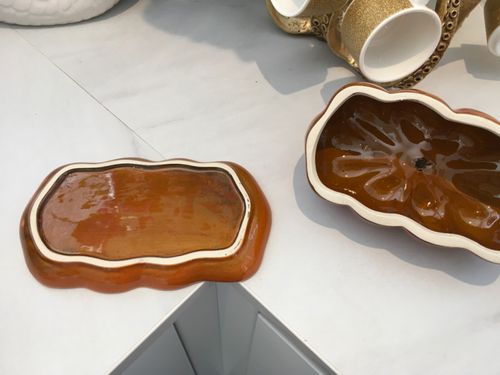 Ceramic Pumpkin Shaped Butter Dish Fall Thanksgiving Halloween Kitchen Decor — image 5