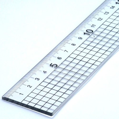 Jakar 30cm Acrylic Ruler Steel Cutting Edge Quilting Craft Sewing 5mm Grid