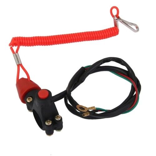 Mini Moto Kill Stop Tether Safety Switch Push Button Pocket Dirt Bike ATV Quad