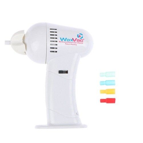 Ear Wax VAC Cleaner Remover Kit Safe Removal Cordless Vacuum -Safe Easy Suction