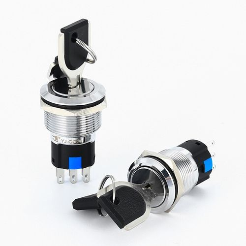 22mm Rotary Key Switch Latching 2/3 Position Selector Security Lock ON/OFF 5A — image 5