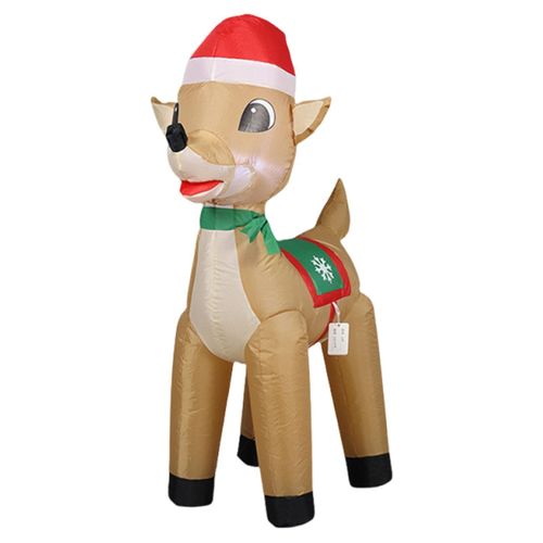 Christmas Inflatable Reindeer Decor Christmas Decoration Lightweight Inflatable — image 4