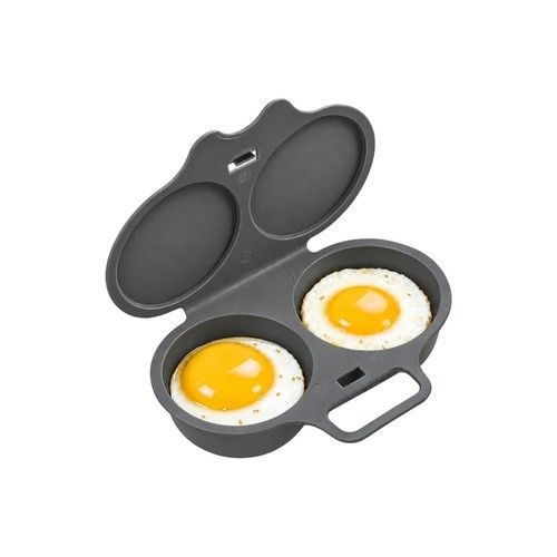 2 Pack Microwave Egg Poacher 2 Egg Cooker Steamer Breakfast Kitchen Cooking Tool