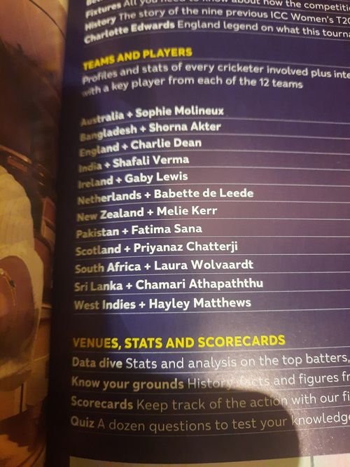 Official ICC Women’s T20 Cricket World Cup 2026: Tournament Guide Programme — image 2