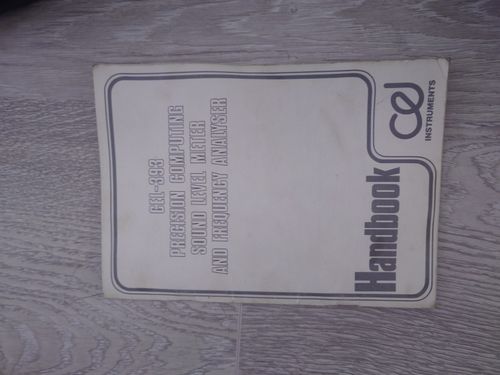 cel-393 Noise Meter With  cel-3025m Vibration Attachment — image 3