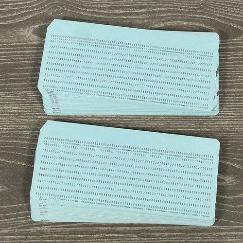 IBM System Genuine Data Punch Cards | 100 x Blue Cards | #5081 | New Unused