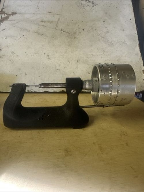 Moore & Wright 0-1” Braille Bench Micrometer For Undercuts *EXTREMELY RARE*