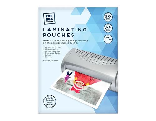A4 Laminating Pouches Sheets 20 PACK 80 Microns Gloss Laminator Pouch Sheet — image 2