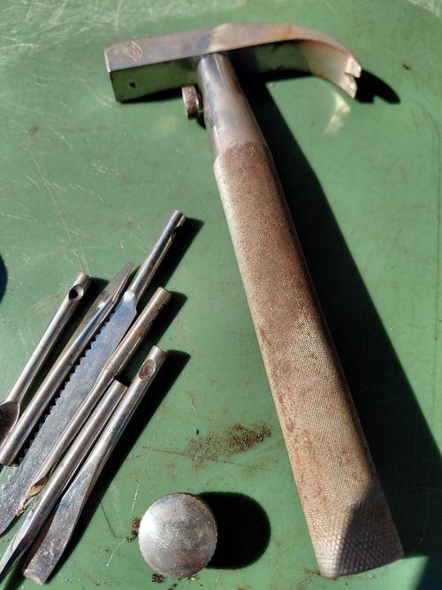 Vintage Multi Tool In Leather Case Look At Photos As Found Uncleaned — image 2