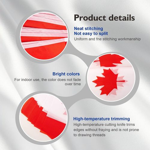 Canadian Flag Bunting 10M 30 Flag of Canada Party Decorations — image 4