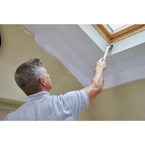 3X Long Handle Angled Paint Brush Set Radiator Wall Ceiling Decorating Brushes — image 6