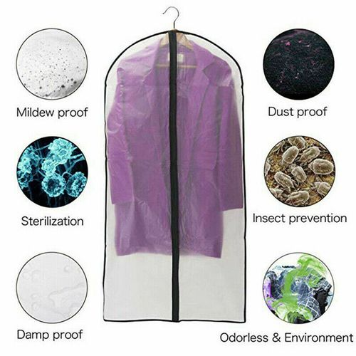 10X Hanging Garment Bags Zip Up Dress Coat Cover Clothes Suit Dust/Water Proof🚚 — image 6