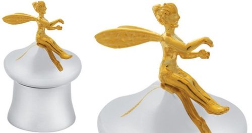 Tooth Fairy Box Victorian Style 925 Sterling Silver With Gold Plated Fairy — image 4