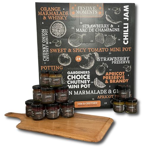 Jam & Chutney Advent Calendar 24 Mini Pots Gourmet Preserves & Festive Gift Box — image 3