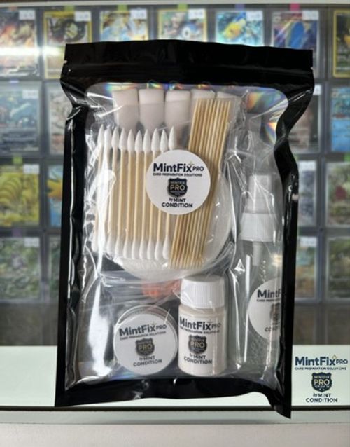 MintFix Pro Full Kit – Complete Card Cleaning & Restoration for Trading Cards
