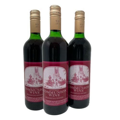 Church Altar Wine - Non Alcoholic Communion Wine 750ml - ALCOHOL FREE