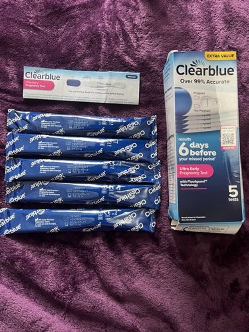 Clearblue Ultra Early Pregnancy Test Analog Urine 5 Tests Exp 2028-05-31