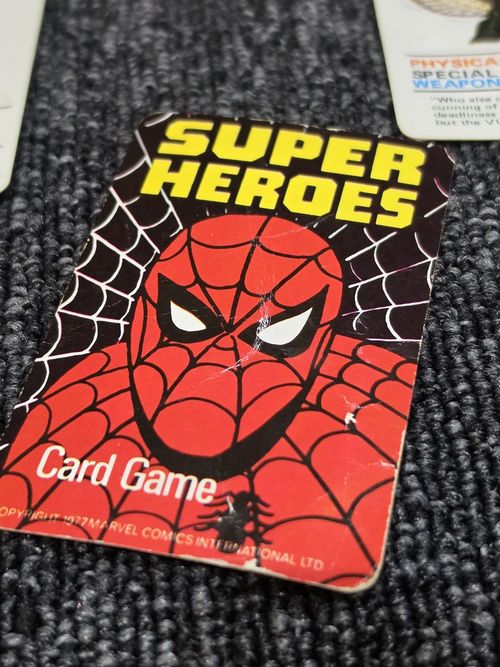 Marvel Heroes & Villains Top Trumps Rare Vintage Card Game 1970s complete  — image 12