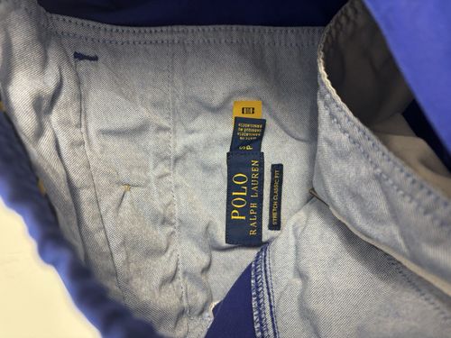 Polo Ralph Lauren Men’s Blue Chino Shorts S Elastic Waist Drawstring Pockets — image 5