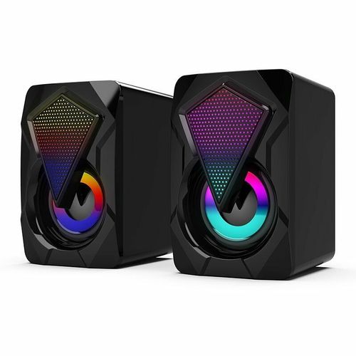 Surround Sound System LED PC Speakers Gaming Bass USB Wired for Desktop Computer — image 10
