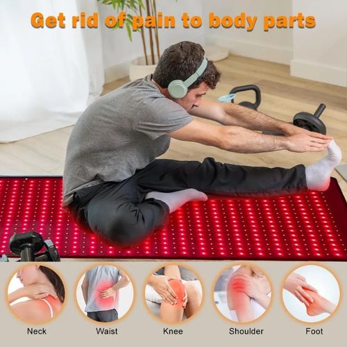 Red Light Therapy Mat Full Body Pain Relief, Near Infrared Pad 850NM/660NM — image 8