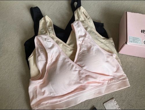iBselect Nursing Bras 3-Pack Set Size XL Pink Beige Black MPN 60124 — image 2