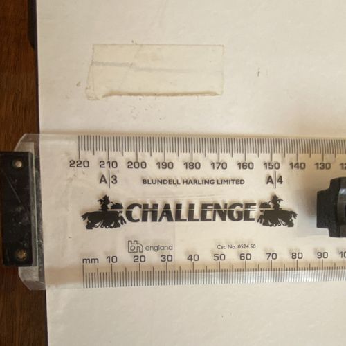 Blundell Harling Challenge A3 Drawing Board with Parallel Motion Ruler Bar — image 3