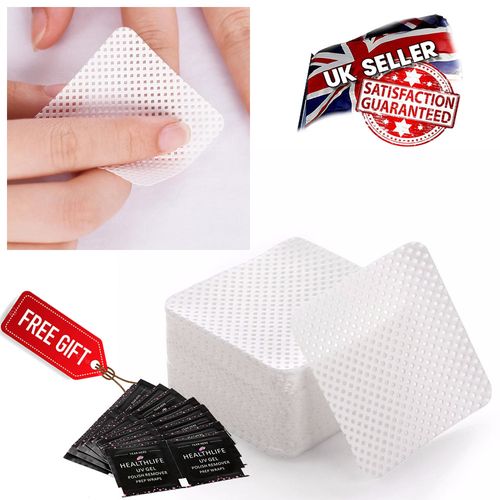 LINT FREE NAIL WIPES MELTBLOWN WIPE ACRYLIC POLISH REMOVER PEDICURE MANICURE UK — image 1