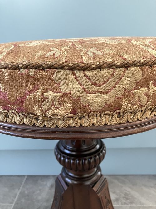 Antique ‘Howe’ Victorian Adjustable Piano Stool 1860 - 1880 — image 5