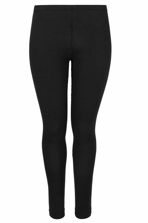 GIRLS KIDS CHILDRENS PLAIN COTTON FULL LENGTH LEGGINGS  AGE 1-13 BLACK +COLOURS  — image 1