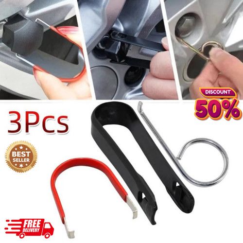 Alloy Wheel Bolt Nut Cap Covers Puller Remover Tool Universal 8D0012244A
