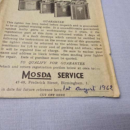 VINTAGE CHROME PLATED COMBINATION MOSDA '500'  LIGHTER AND CIGARETTE  CASE — image 7