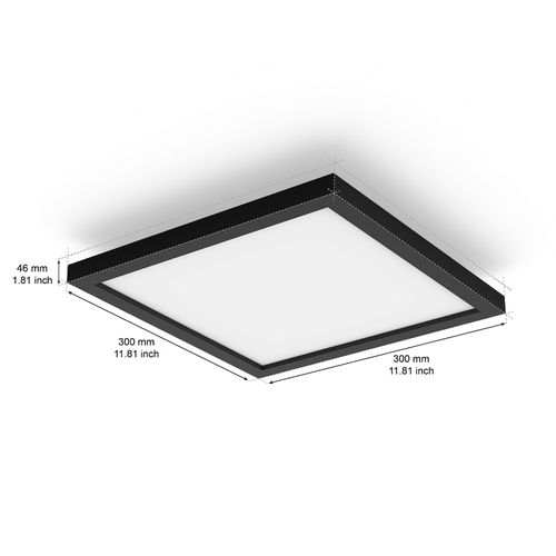Philips Hue White Ambiance Aurelle Smart LED Panel Light 30 x 30 cm, Black  — image 7