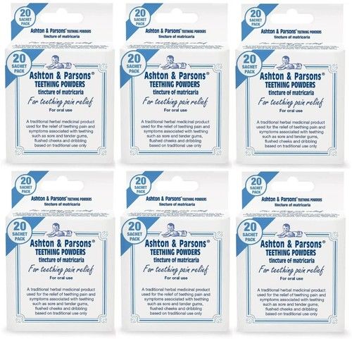Ashton Parsons Infant Powders Soothing Teething Comfort 20 Sachets 6 Pack