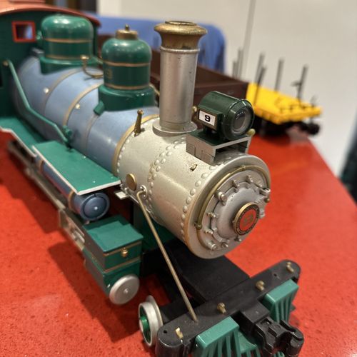 Bachmann's BIG HAULER Train Set G SCALE engine and wagons 90s spares or repair  — image 2