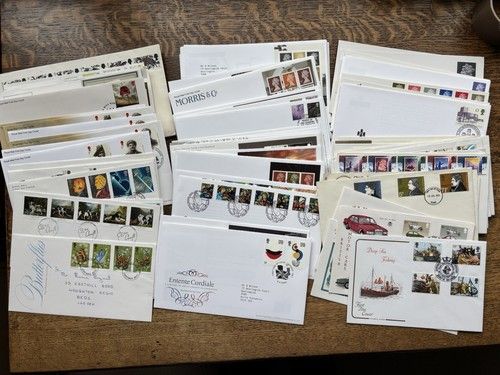 job lot Of 100 GB FIRST DAY COVERS, See Scans For Details,lot 2